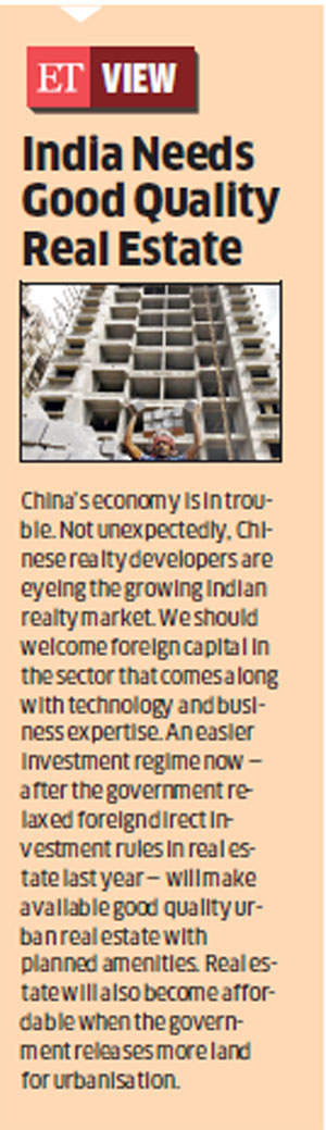 China developers do a realty check, keen to float JVs for big projects