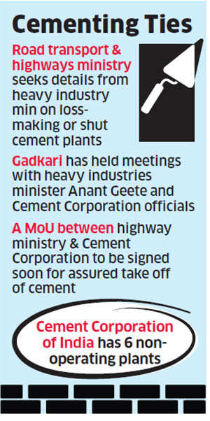 State cement units may be revived to give a boost to roads, realty projects