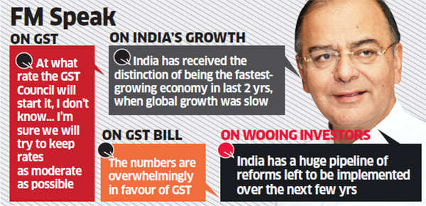 GST rate to be moderate, bill likely in monsoon session: Arun Jaitley