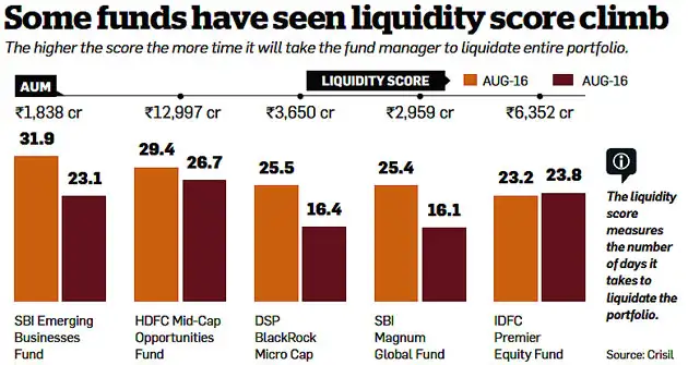 Investing in small-cap or mid-cap funds? Check their liquidity Investing in small-cap or mid-cap funds? Check their liquidity