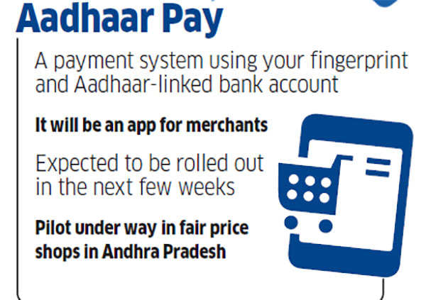The soon-to-be launched Aadhaar Pay will let you make purchases using your fingerprint