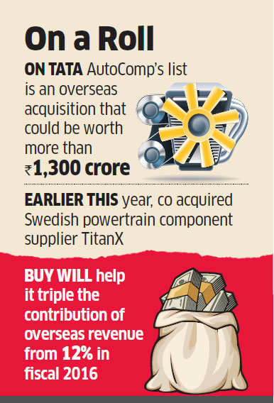 Tata AutoComp systems eyes more foreign acquisitions in quest to expand