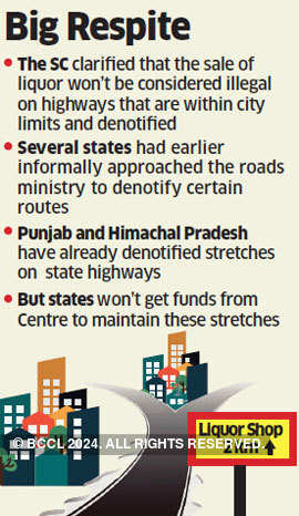 States may get to end dry days on national highways passing via cities