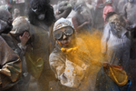 Holi comes early to this town in Greece