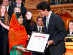 Nobel Peace laureate Malala Yousafzai becomes honorary Canadian citizen