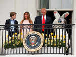 Donald and Melania Trump welcome 20,000 kids to the White House to celebrate Easter