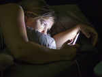 Using the smartphone at night before sleeping can depress teenagers