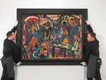 German painter Max Beckmann's 'Bird's Hell' painting auctioned for record $45.8m at Christie's