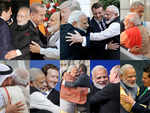 One hug at a time! PM Narendra Modi's taking over the world with his embrace