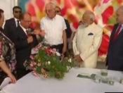 PM Modi visits Danziger Flower Farm in Israel