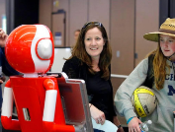 Robot helps passengers through airport security