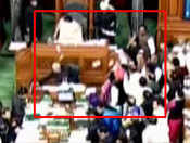 SP MP throws papers at Lok Sabha speaker