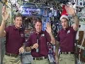 Astronauts share Christmas message from ISS