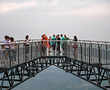 Glass bottom skywalk thrills in China