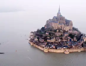 Supertide turns France's Mont Saint-Michel into an island