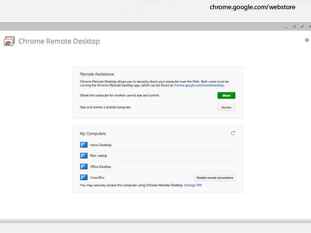 chrome remote desktop arch