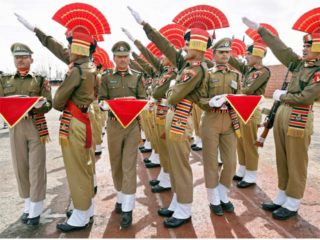 BSF recruits passing out parade takes place in Srinagar