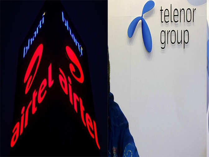 Airtel enters in definite agreement with Telenor South Asia Investments to buy Telenor India - Economic Times