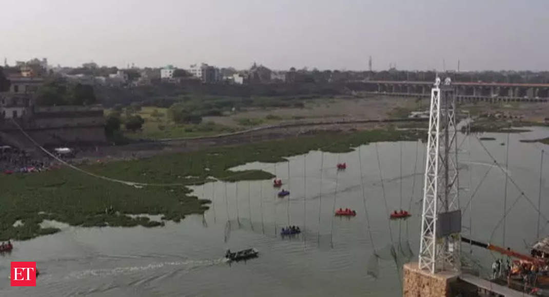 Watch Aftermath Of Morbi Bridge Collapse Aerial Footage Of Disaster