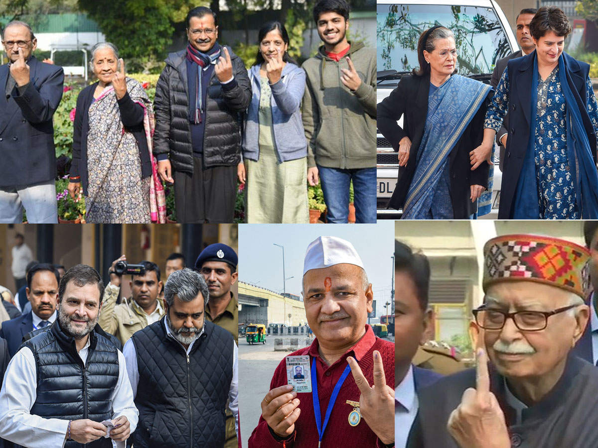 Delhi Election LIVE:Political bigwigs cast vote amid sluggish turnout