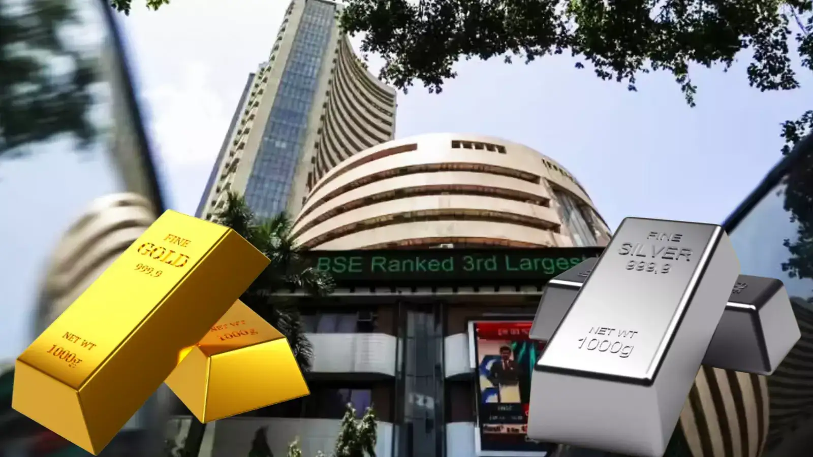 Gold and silver down but Sensex, Nifty up: Where should investors park money now?