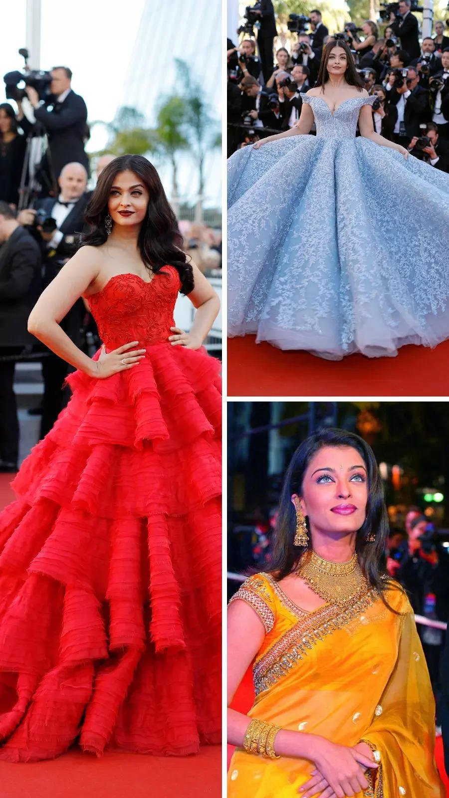 Cannes Film Festival 2023 | Aishwarya Rai's CINDERELLA Gown | A Lookbook At Aishwarya  Rai's Cannes Red Carpet Look - Filmibeat