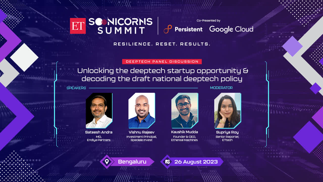 #ETSoonicornsSummit 2023 | Ethereal Machines, Speciale Invest decode deeptech startup opportunity