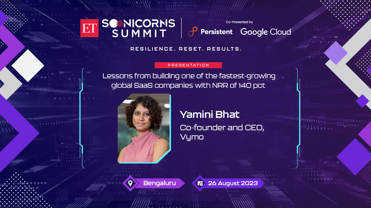 #ETSoonicornsSummit | Vymo Co-founder Yamini Bhat shares lessons on building a global SaaS company from India