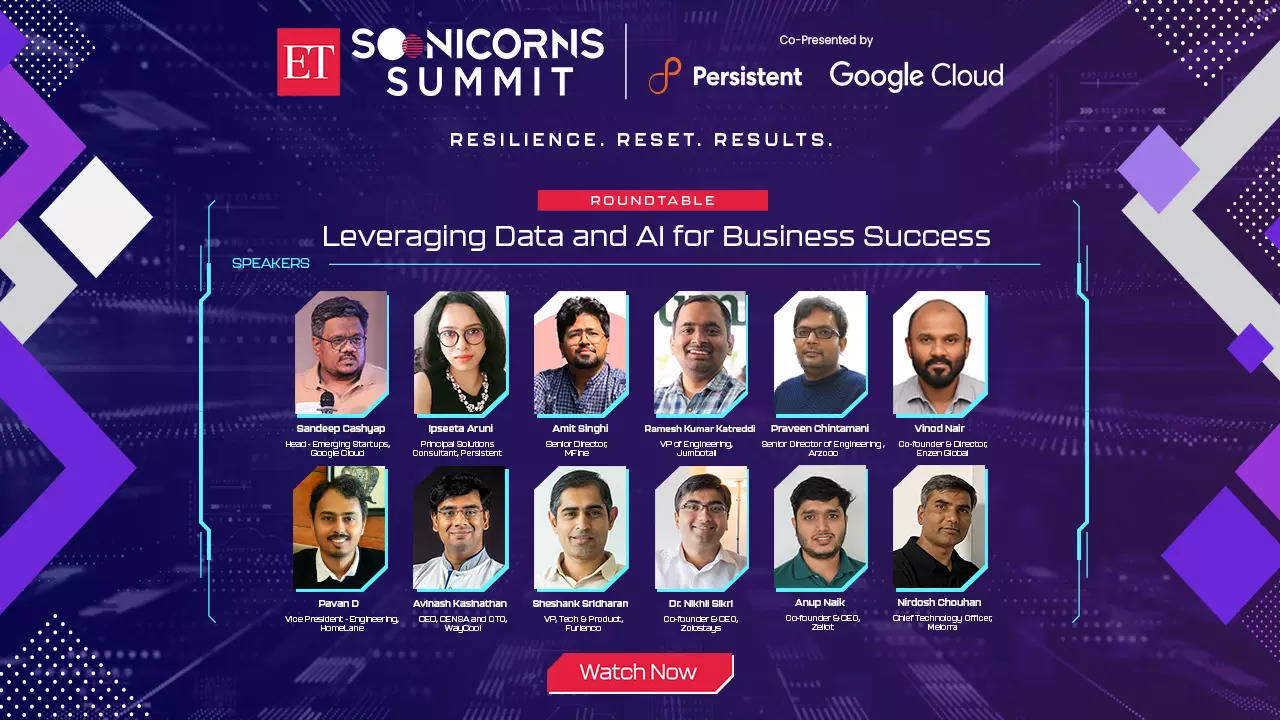 ET Soonicorns Summit 2023: Unlocking the Power of Data and AI with Industry Leaders