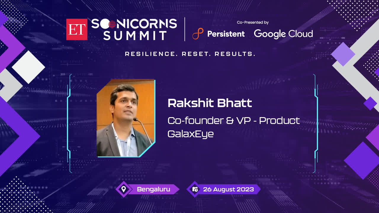 ET Soonicorns Summit 2023 | GalaxEye's Rakshit Bhatt on why space tech boost is key to economic growth