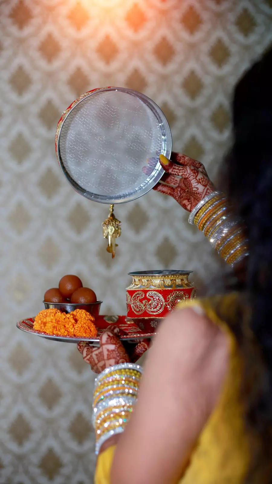 Karva chauth deals pooja thali