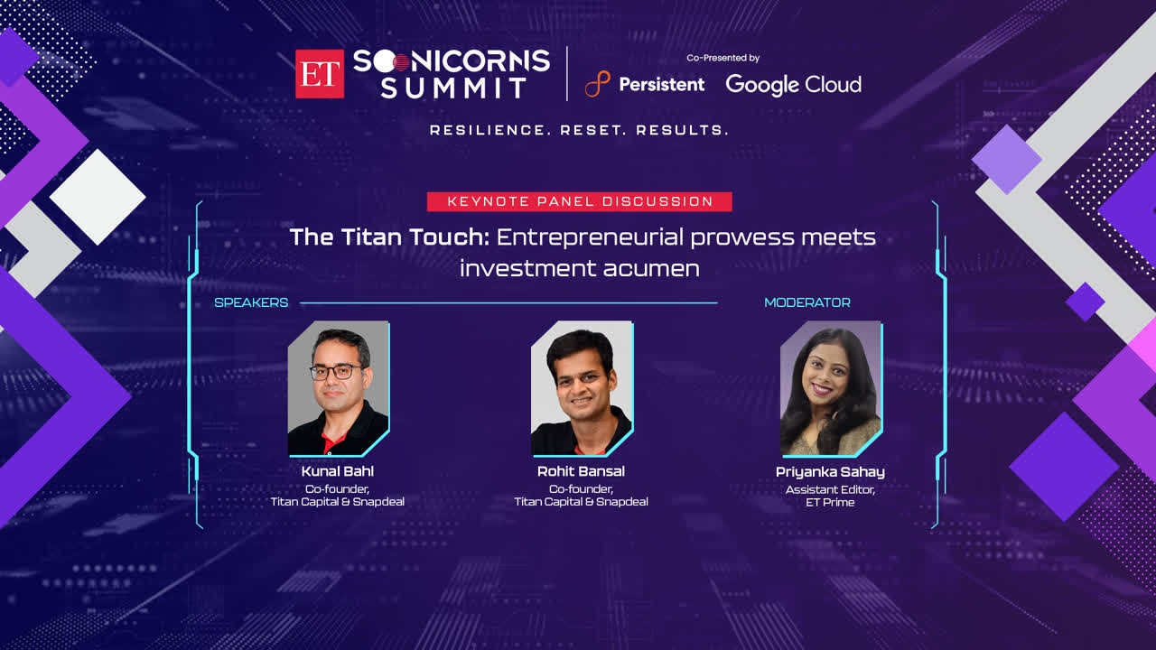 ET Soonicorns Summit 2023 Delhi-NCR | Titan Touch: Entrepreneurial Prowess Meets Investment Acumen