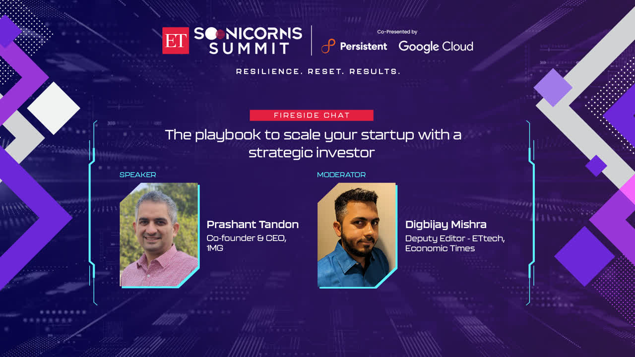 ET Soonicorns Summit 2023 Delhi-NCR | The playbook to scale your startup with a strategic investor