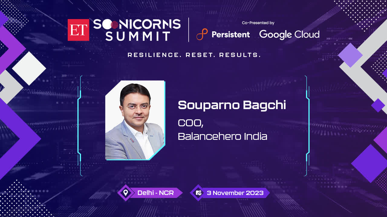 ET Soonicorns Summit 2023 | Souparno Bagchi of Balancehero shares insights & impact on fintech