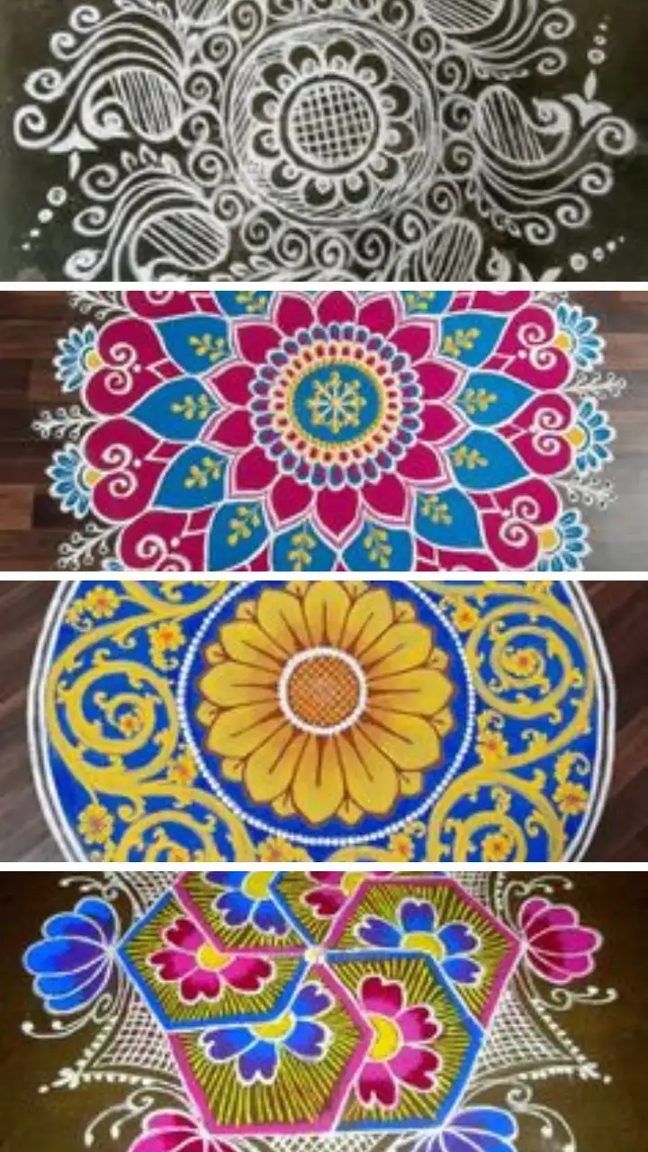 Rangoli Patterns Simple Rangoli Patterns Royalty Free Images, Stock