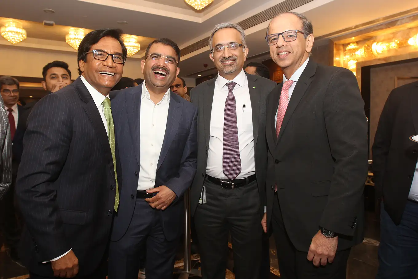 Industry icons connect