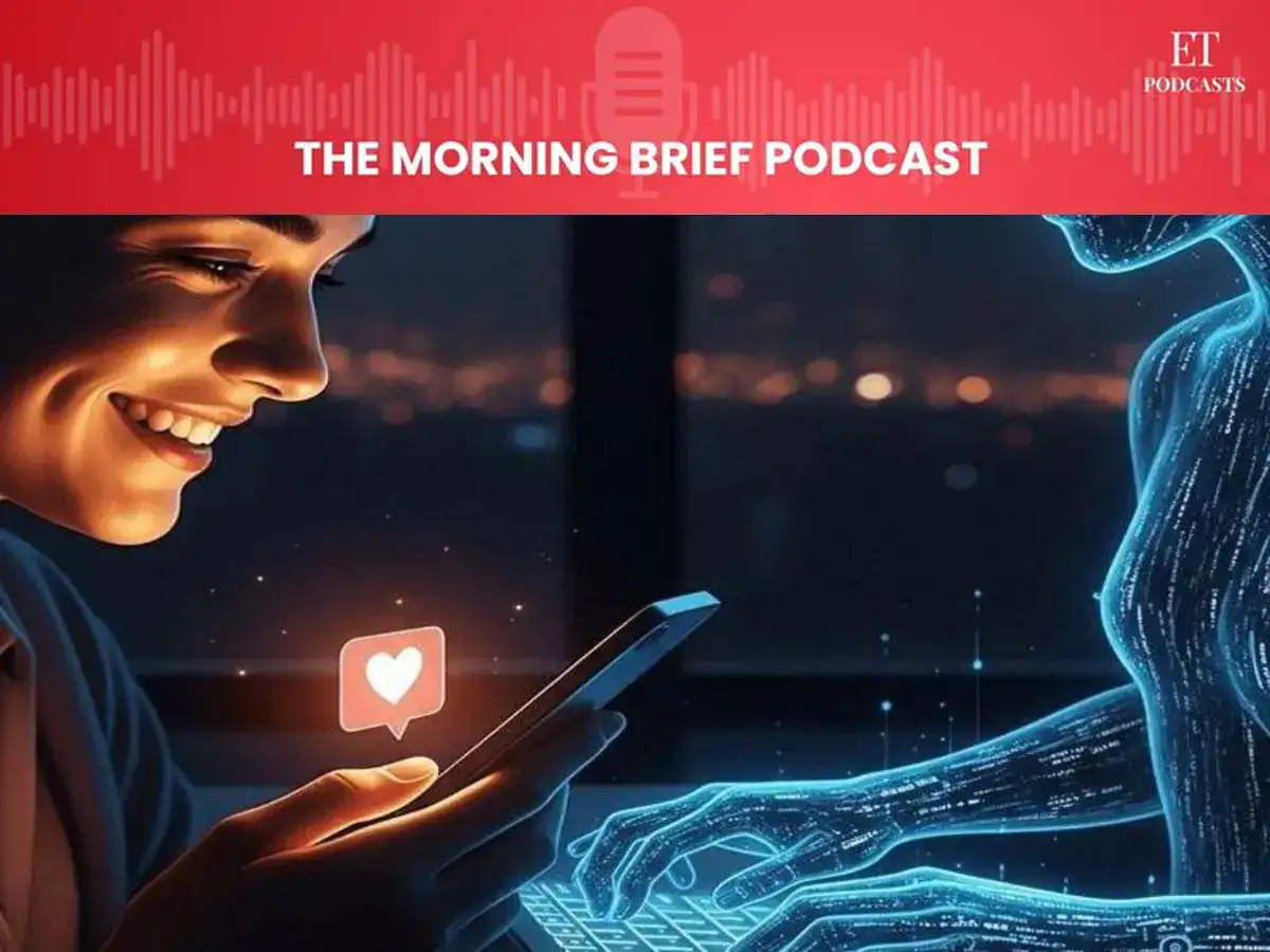 A smartphone displaying a dating app profile with subtle AI elements, like binary code or circuitry overlaid on a user's face, symbolizing AI's presence in online romance.