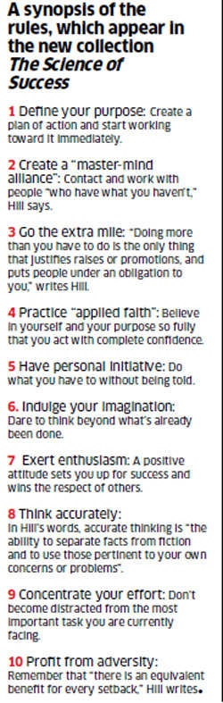 10 rules of success, the Carnegie way