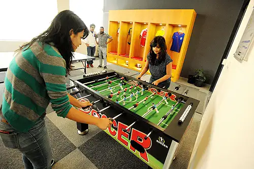Abundant sporty breaks for employees at the Puma India headquarters in Bengaluru! Abundant sporty breaks for employees at the Puma India headquarters in Bengaluru!