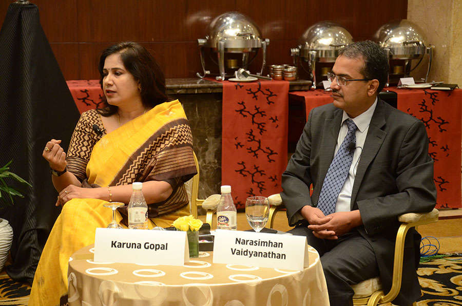 From-L-R- Arvind Mahajan, Senior Advisor, KPMG India; Karuna Gopal, President, Foundation for Futuristic Cities; Narasimhan Vaidyanathan, Vice President -Energy Management Division, Siemens Ltd