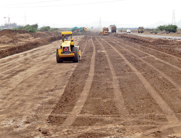 New road being constructed for amaravathi assembly