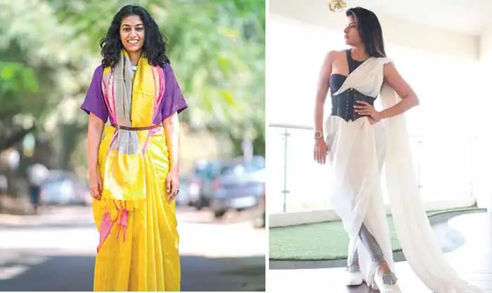 Drapes Rebooted Women Give The Good Old Saree A Modern Twist
