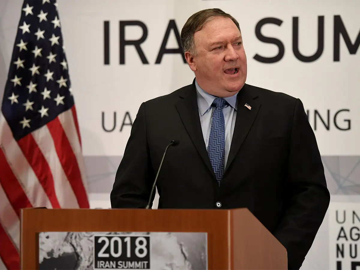 Secretary State Mike Pompeo arrives