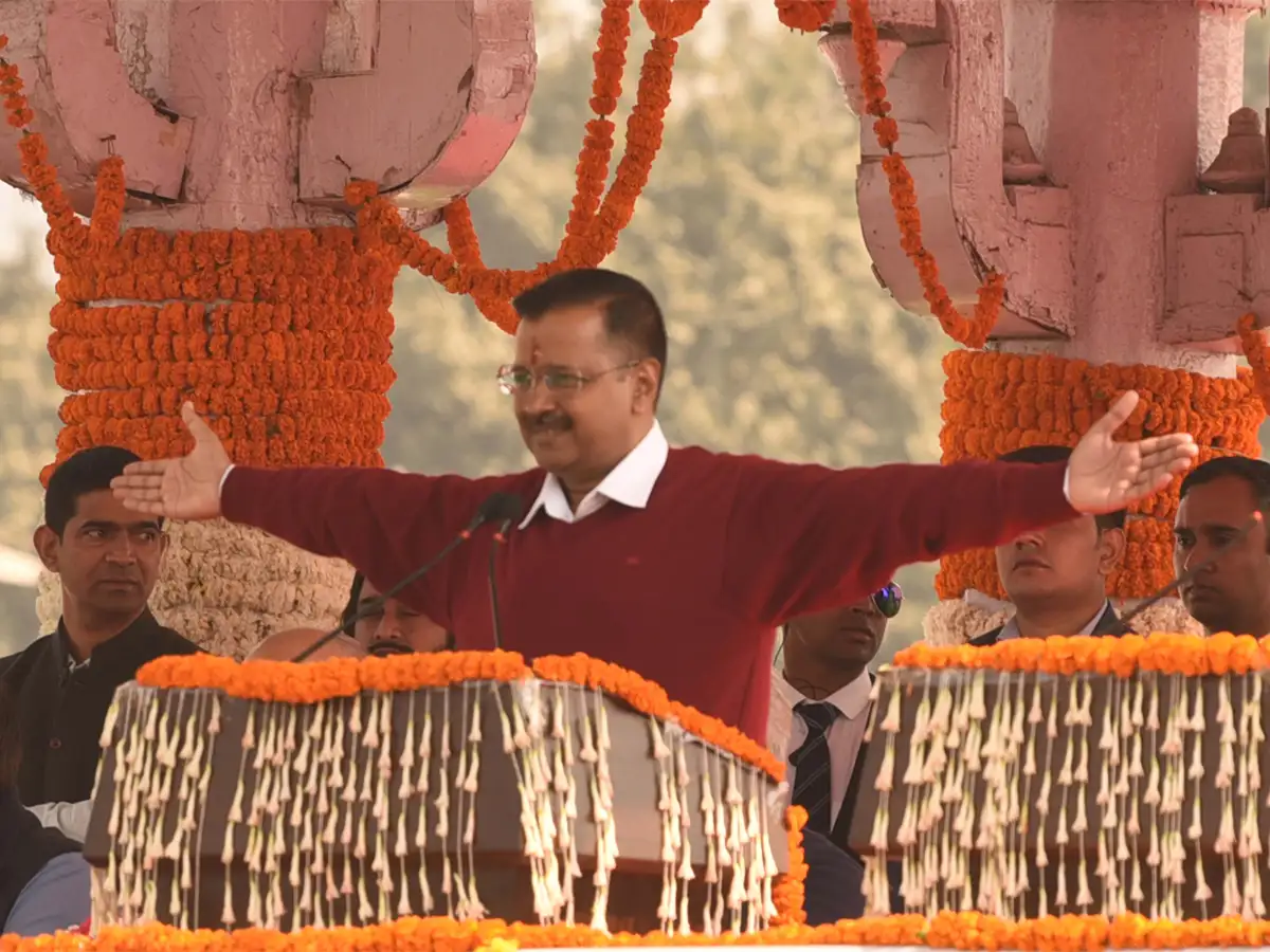 Time national: supporters Arvind Kejriwal's