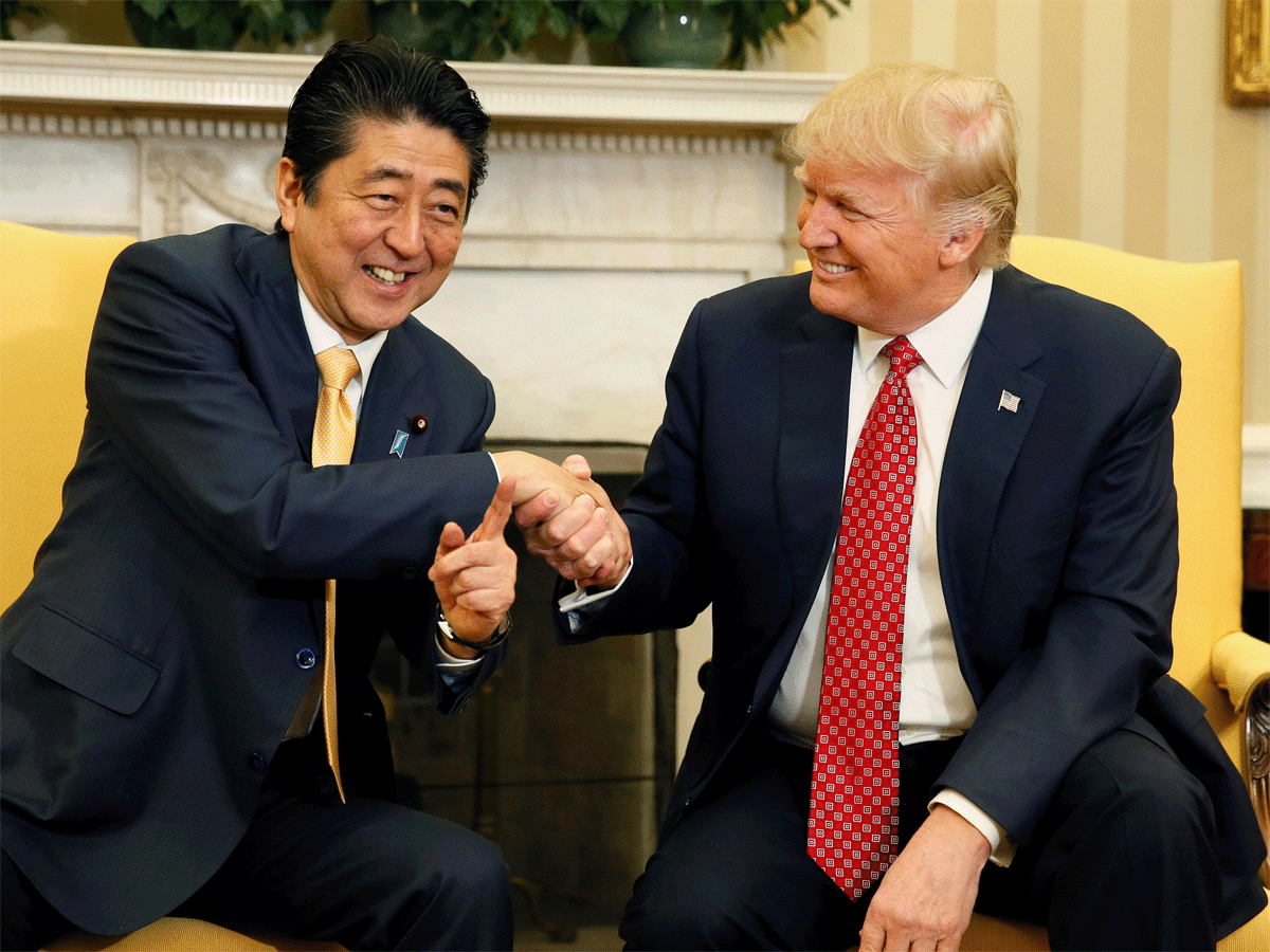 US President Trump pays Japan's Shinzo Abe 'highest respect,' plans to call him