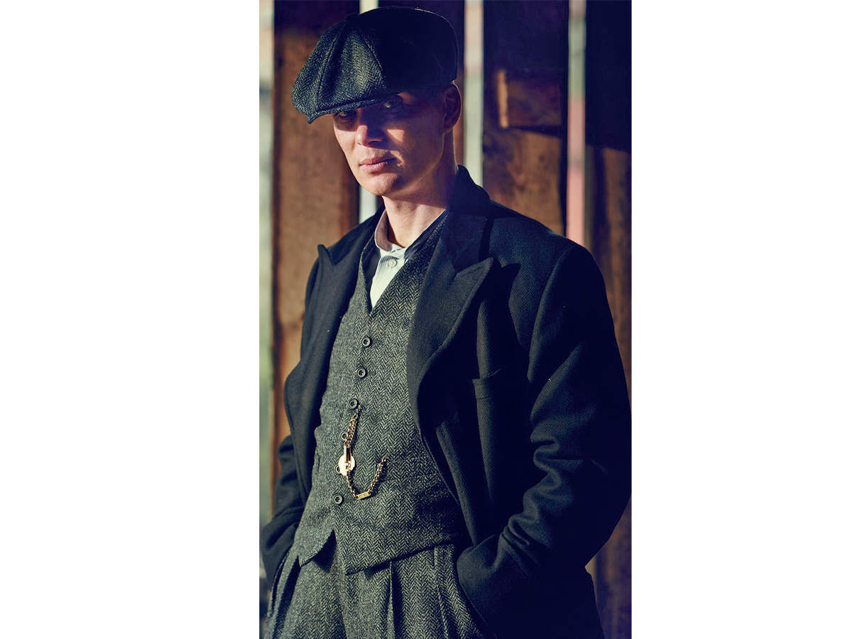 Men's Black Collar Viscose Lining Peaky Blinders Suit - Peaky Blinders  Outfit + Overcoat + Hat By Alberto Nardoni Brand Designer - Walmart.com