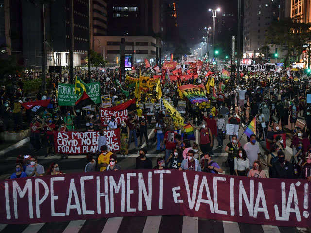 Brazilians protest President Jair Bolsonaro's handling of coronavirus pandemic