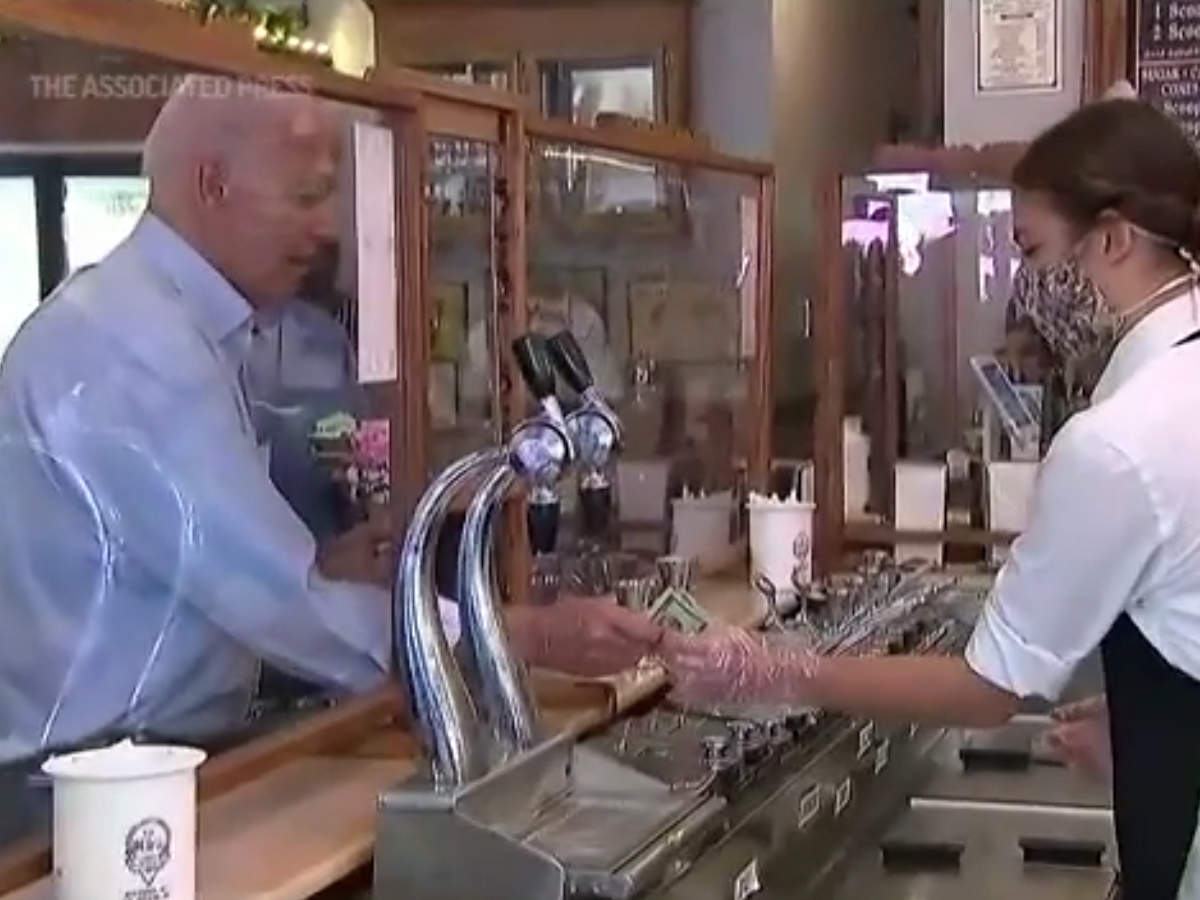 Watch: President Joe Biden makes impromptu ice cream stop in Wisconsin