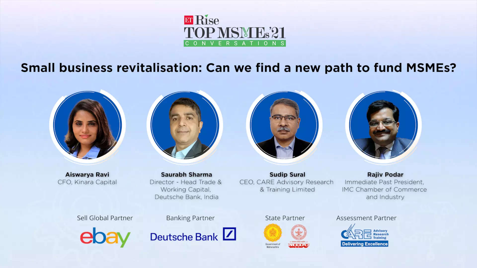 ETRise Top MSMEs '21 Conversations | Small business revitalisation: Can we find a new path to fund MSMEs?