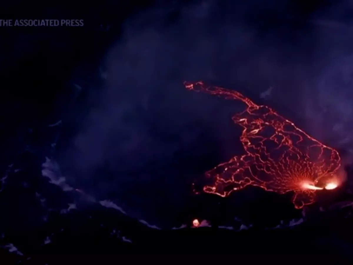 Watch: Lava flows from summit in Hawaii volcano eruption